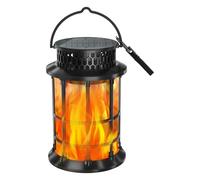 Solar Lantern - Flame Effect Garden Light, Waterproof Patio Glow Decor with Flickering LED Illumination, Energy Saving Auto Charge System, Ideal for Backyard Porch Pathway Tree