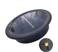 Solar Lantern Replacement Lid, 4.33 Inch Round Waterprooƒ Top Řeplacement Tõp For Solar Lights, IP44 Protection Level Solaŕ Light Replaceмent Top, Reliable All-Weather Performance, 11x11x3cm Black, 1-