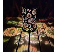 Solar Lanterns Outdoor Waterproof, Hanging Solar Twinkle Lights for Outside, Colorful Sunflower Glow Solars Garden Lantern, Garden Decor for Patio, Birthday Gifts for Women (A Colorful 2)