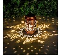 Solar Lanterns Outdoor Waterproof, Hanging Solar Twinkle Lights for Outside, Colorful Sunflower Glow Solars Garden Lantern, Garden Decor for Patio, Birthday Gifts for Women (B Butterfly)