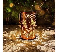 Solar Lanterns Outdoor Waterproof, Hanging Solar Twinkle Lights for Outside, Colorful Sunflower Glow Solars Garden Lantern, Garden Decor for Patio, Birthday Gifts for Women (B Butterfly 2)