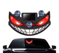 Solar LED Car Devil Eyes Warning Light - Wireless Anti-Collision Flashing