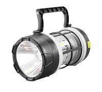 Solar LED Torch - Handheld LED Torch | Solar Flashlight | Camping Lantern | 5 Modes Ultra-High Brightness USB Charging SOS Lamp For Tent Hiking Festival Tailgating Outage Storm Disaster