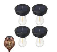 Solar Light Replacement Top - 4 Pack LED Lamp Covers, Waterproof HighBrightness Solar Lamp Replacement Heads for 7.4-8cm Garden Lights, LED Modules for Pathway, Courtyard, Backyard & Outdoor Lighting