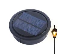 Solar Light Replacement Top - High Efficiency Lantern Parts, Waterproof Solar Panel Module - Automatic Dusk to Dawn Sensor, Warm Glow LED Component, for Garden Walkways & Patios