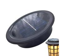 Solar Light Replacement Top - Outdoor Lamp Cover for Garden Use | ABS Housing with Built In Solar Panel, Waterproof Lantern Lid 11cm Auto On Off Sensor, Replacement Cap for Pathway Patio Yard