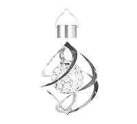 Solar Light Spiral Spinner Light Waterproof Rotating Hanging Wind Light for Garden Yard Patio