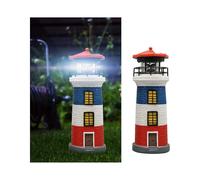 Solar Lighthouse Garden Lighthouse Solar LED Lighting Rotating Decorative Landscape Lamp