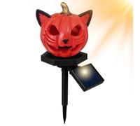Solar Lights Outdoor Halloween Design Impermeabile Prato | Luci solari da giardino all'aperto per Halloween Terrazza Pathway Esterno Prato Patio Paesaggistica Cortile nero gatto zucca