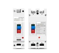 Solar Molded Case Circuit Breaker MCCB Overload Protection Switch Protector for Solar Photovoltaic PV 1P 2P CZAOINCU(2p,200A)