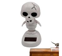 Solar Nodder Halloween, teste dondolanti di Halloween per il cruscotto | Giocattoli danzanti ad energia solare per cruscotto 'auto, casa, ufficio, scrivania, scaf
