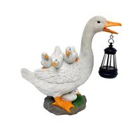 Solar Operated Garden Statue - Duck Shape Realistic Night Lamp | Solar Garden Figurisne Light Outdoor Decor - For Yard Backyard Lawn Porch Pathway Entrance Courtyard Birthday And Others
