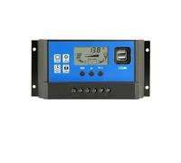 Solar Panel Charge Controller 12V 24V PWM MPPT 10A 20A 30A Automotive Battery Charger Regulator USB Output 5V Max PV 50V DC(PWM-20A)