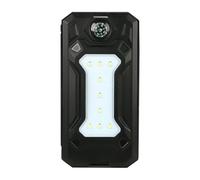 Solar Panel Charger, Built in Compass Shell, 5.87x3.11in Lightweight Device, Integrated LED Light, Weather Resistant Case for Backpack, Hiking, Picnic, Camping, Adventure