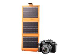Solar Panel Charger, Foldable Phone Charging, Portable Fast Charging Device with Output for Smartphones, Smartwatches, Travel, Camping, Climbing, Hiking, Backpacking, Power