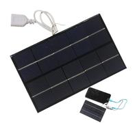 Solar Panel Charger, Folding Portable Battery Station, Fast Charging Waterproof Power Supply for Security Cameras, Small Fans, Banks, Camping Lanterns, Outdoor Use, Kits, Travel, 3.46x5.59 Inches