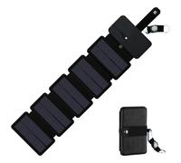 Solar Panel Charger - Portatile, Waterproof, and Foldable | USB for Mobile Phones, affidabile and Safe Power | Ideal for Camping, Hiking, Exploration, Travel, Home, RV Use