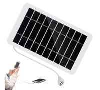 Solar Panel Charger, Power Backup Supply, 6.18x3.7in Authentic Waterproof Energy Solution, Compact 5v Voltage Output, 2w High Efficiency Panel for Marine, Travel, Camping Use