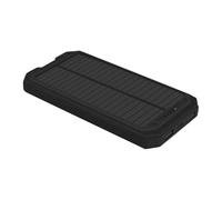 Solar Panel Charger Shell, Lightweight Charging Device with Built-in Light and Compass, Ideal for Backpacking, Hiking, Camping, Outdoor Adventures, Travel Use, 14.9x7.9x1.7cm