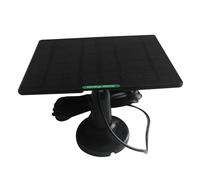 Solar Panel Charger, Solar Powered Source, 7.76x6.57in Waterproof External Generator, Energy Saving Backup Pack, Smart Battery Charging for Security Camera, Home, Offices Use