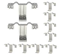 Solar Panel Drainage Clip - Edge Mount Water Flow Morsetto per Roof System Maintenance | 10 pezzi ABS Mounting Clip Set with Photovoltaic Panel Cleaning, Rainwater Dust Control Use for Dirt Control