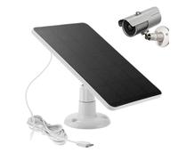Solar Panel for Camera 10W Quiet Charging Adapter Outdoor Charger