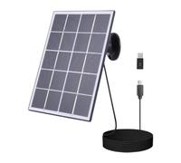 Solar Panel for Outdoor Camera - 10W Pawer Charger with 360° Rotating Bracket | Weather Resistant IP65 Design, Reliable Energy Source for Wireless Battery Security SURVEILANCE Cam, Garden Monitoring