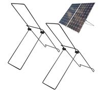 Solar Panel Ground Mount with Adjustable Angle, Mounting Bracket Sun Panels, 23x17.1x6.3 Inch Outdoor Rack, Rugged Aluminum Alloy, Sleek Industrial Aesthetic for Camping, Lightweight Gear for Hiking