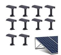 Solar Panel Mount - 1.9 Inch 10 Pack Water Guide Drainage Clip | 30mm Pv Module Mud Discharge Clamp | Solar Panel Frame Cleaning Accessory For Photovoltaic System. Polymer, Long Lasting, Easy On.