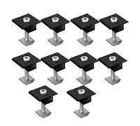 Solar-Panel Supporto Fissaggio PV Estremit?? Morsetto Centrale 30mm/35mm Black