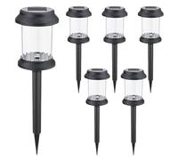 Solar Pathway Lights, Landscape Garden Lighting, Led Stake Decor 6 pezzi Outdoor Walkway, Lawn, Driveway, Patio, Courtyard, Yard, with Easy Setup, for Night Ambience