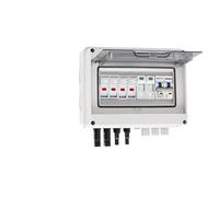 Solar photovoltaic PV Combiner Box With Lightning Protection 2 in 1 out DC 600V Fuse MCB SPD Waterproof Box IP65 wholesale(DC FUSE 15A)