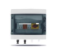 Solar photovoltaic PV Combiner Box With Lightning Protection 2 input 1 out DC 1000V Fuse MCB SPD Box IP65 12ways CZAOINCU