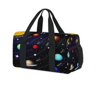Solar Planets Borsone sportivo Galaxy Planets Weekend Pernottamento Borsa Tote Borsone Casual Viaggio Palestra Borsoni per Bambini Ragazze Ragazzi Donne Uomini