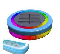Solar Pond Lights - Solar Powered Pool Lights | RGB Tub Light Solars Powered | Waterproof Floating Pond Lamp For Bath Time | Durrable Auto On/Off 1800mAh Swimming Pool LED Lighting Accessories