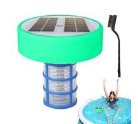Solar Pool Ionizer - Pool Purifier Floating Water Cleaner,Copper Silver Ion Swimming | Multi-Color LED Lights For Freshwater Saltwater Spas