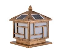 Solar Post Cap Lampada esterna impermeabile colonna da giardino leggero casa post parete stigma lampade villa cortile decorazione luci pilastri europea stile esterno vintage apparecchi esterni per