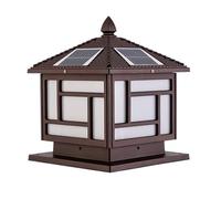 Solar Post Cap Lampada esterna impermeabile colonna di giardino leggero casa post parete Stigma lampade villa cortile decorazione luci di pilastro europea stile esterno vintage di illuminazione