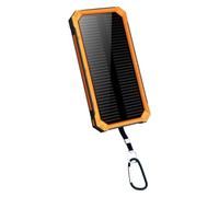 Solar Power Bank - 10000mAh Portable Wireless Battery Charger | Wireless Charger with Flashlight | Solar Charger Power Bank | Fast Charging Device for Outdoor Travel Camping | Solar Panel Charger