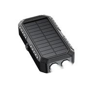 Solar Power Bank, 20000mah Hand Crank Battery Pack, Cell Phone Charger with Built-In Cables, Sos, Strobe Flashlights, Outdoor Emergencies Power for Hiking, Home, Survival, 1 Piece