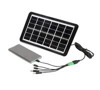 Solar Power Bank, 6 Volt 3W Portable Charger, Camping Accessories for RV Boat Backpacking Hiking Car Outdoor Adventure Travel Beach Festival Storm, 23.6x14.3x1.8cm