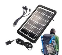 Solar Power Bank, 6 Volt 3W Portable Charger, Eco-Friendly Backup Battery, Camping Accessory for RV, Boat, Backpacking, Hiking, Car, Outdoor Adventure, Travel, Beach, Festival