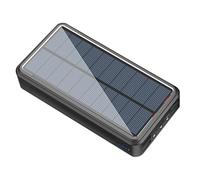 Solar Power Bank - Caricatore Solare Portatile | Dispositivo Del Pannello Portatile | Caricatore A Energia Soolare Da Campeggio | Banca Solaare Leggera Con Uscita USB, Stazione Di Esterna Per T