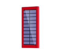 Solar Power Bank, External Battery Pack, Portable 10000mAh Charger, Two USB Output with Solar Panel Charging, Compact Waterproof Design for Camping, Hiking, Outdoor, Home