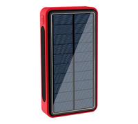 Solar Power Bank | Portable Solar Power Bank con torcia | Caricatore solare ad alta capacità per telefoni, tablet, escursionismo, campeggio portatile batteria di backup caricatore solare