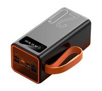 Solar Power Bank - Solar Charger Power Bank - Portable Cell Phone Charger, High-Capacity External Battery Pack With Solars Panel For Camping, Hiking, Travel For Smartphones, Tablet, USB Devices