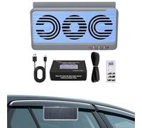 Solar Power Car Fan, Window Vent Air Circulator, Quiet Cooling System, Eco-Friendly Vehicle Ventilation, Automatic Heat Exhaust Device for Sedan, SUV, Truck, RV, Road Trip, Travel, Summer, Winter