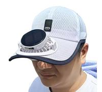 Solar Power Fans Hat, UV Protection Cooling Hat, Digital Display Outdoor Gear, USB Charging Summer Accessory, Comfortable Sun Shield, Suitable for Men Fishing Sports Golf Hiking Travel Camping Work