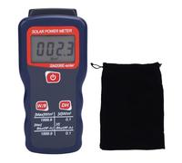 Solar Power Meter, Digital Solar Irradiance Meter with ta Hold and Max Value Function, Dual Units W/m² & Btu, ABS Material for Solar Energy Research and Meteorology Testing