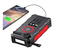 Solar Powerbank - Brick esterno, banca di emergenza con potenti | Batteria mobile, caricabatterie Sun backup, USB, caricatore della torcia alimentazione wireless robusta per Watch